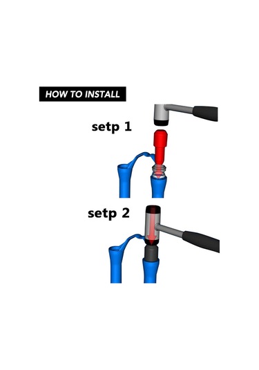 Geeroyoo Ön Amortisör Odağı Yükleme Aracı, 32mm Boru Çapı, Lastik Materyal, Foks/rockshox Uyumlu