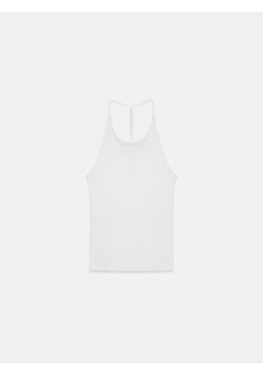 Dilvin 21051 Halter Yaka Askılı Top-beyaz