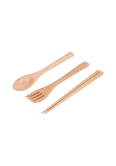 Kangvka Ağaç Kayın Yemeklik Seti 3 Parça - Gezi, Kamp İçin - Sağlıklı, Dayanıklı Ve Kolay Temizlenir Diğer