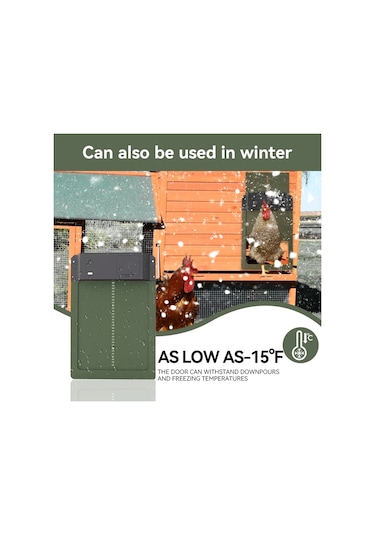 Otomatik Tavuk Kümesi Kapı Açacağı Akülü Işık Algılama Kontrolü Su Geçirmez Pet Red Unmarked