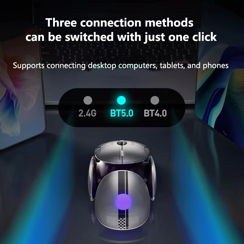 Sones Inphic X2 Bluetooth Kablosuz Fare Üç Modlu Sessiz Şarj Edilebilir Ofis Oyun Dizüstü Bilgisayar Faresi Diğer