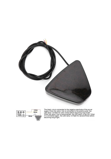 Reedark 12v 20 Led Kırmızı Araç Arka Feneri - Fren Durma Geri Vazgeçme Uyarı Lambası - Motosiklet Atv Kamyon Suv Evrensel Plastik Montajlı