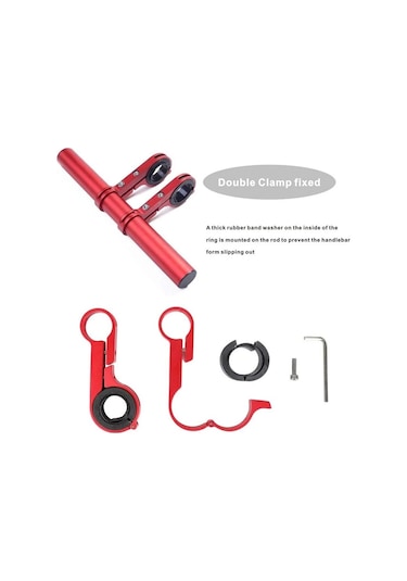 Bisiklet Gidon Bisiklet El Feneri Tutucu Gidon Bisiklet Aksesuarları Genişletici Montaj Braketi Mavi Mavi