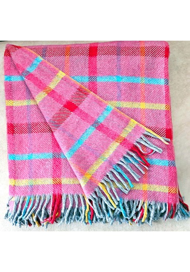 Çift Kişilik Pamuklu Battaniye 180 200 Cm X 5043 Çok Renkli