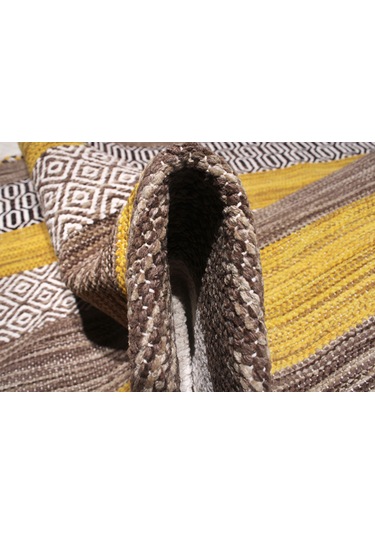 My Home Halı Trb-04 Sarı İskandinav El Dokuma Kilim Sarı