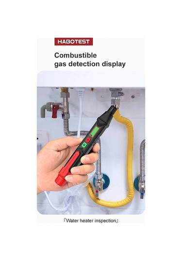 Sandwich Habotest Ht60 Lcd Ekranlı Metan Propan Gaz Dedektörü, El Tipi Yanıcı Gaz Alarmlı