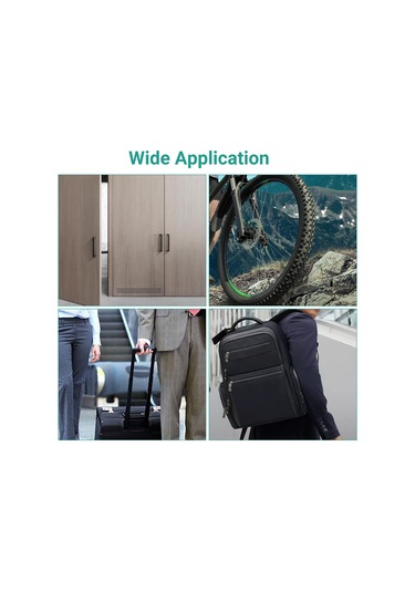 Kosona Akıllı Parmak İzi Kilit - 20 Parmak Kayıt, Tuya Uygulaması, Şarj Edilebilir, Sarı T08d