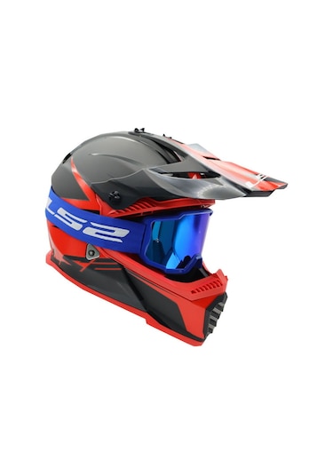 Ls2 Charger Goggles Motokross Gözlük Mavi