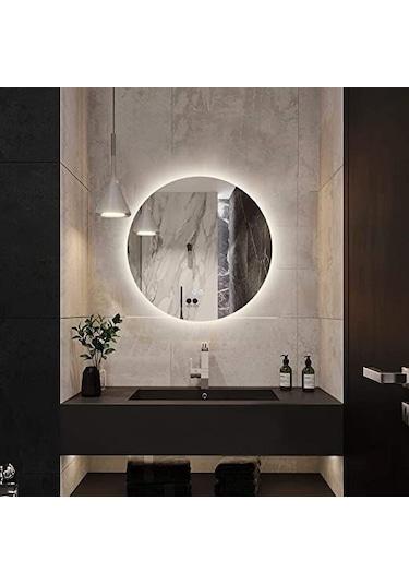 80 Cm Ledli Banyo Aynası-konsol Makyaj Aynası Şeffaf