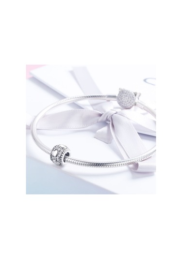 S925 Ayar Gümüş Parlatıcı Kalbim Boncuk Dıy Bilezik Kolye Aksesuarları Çok Renkli