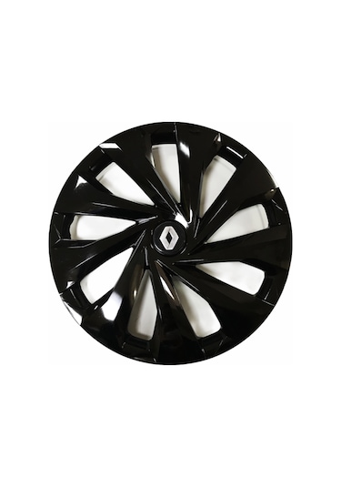 Renault Clio Uyumlu 14 Inç 4 Adet Piano Black Siyah Jant Kapağı Takımı