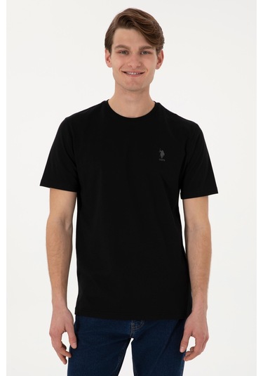 U.s. Polo Assn. Erkek T-shirt G081gl011-000-2102597 Siyah