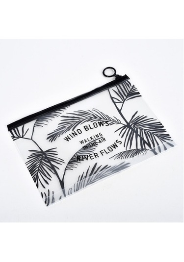 Sones Adet Moda Seyahat Kadın Şeffaf Şeffaf Kozmetik Çantası Küçük Büyük Pvc Gerekli Makyaj Çantası Kılıfı Banyo Yıkama Organizatör Seti Hindistan Cevizi Ağacı 23 16,5 Cm