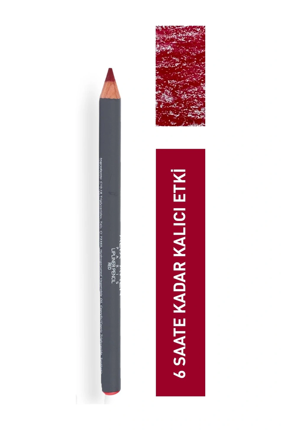 Alix Avien Uzun Süre Kalıcı Dağılma Yapmayan Nemlendirici Dudak Kalemi Lipliner Pencil Red