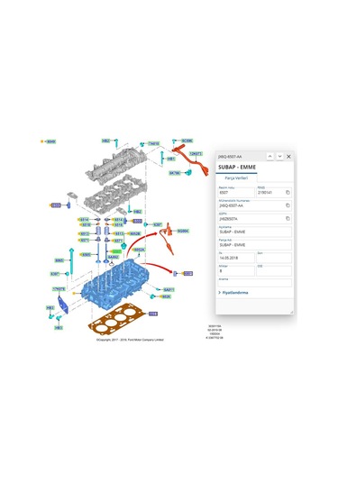 Subap Takımı Std Focus Berlingo 1.5tdcı 18 Gns79087909 - Jx6q6505aa - Jx6q6507aa