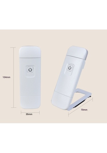 Opulentliving Klipsli Okuma Lambası - Usb Şarjlı, Katlanabilir, Taşınabilir, Göz Koruyucu Beyaz, Kullanıcı Dostu Beyaz