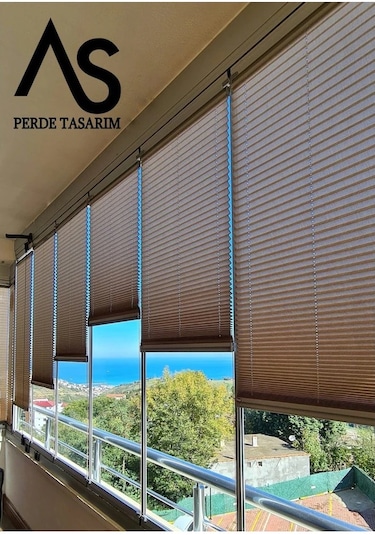 As Perde Plicell Cam Balkon Perdesi