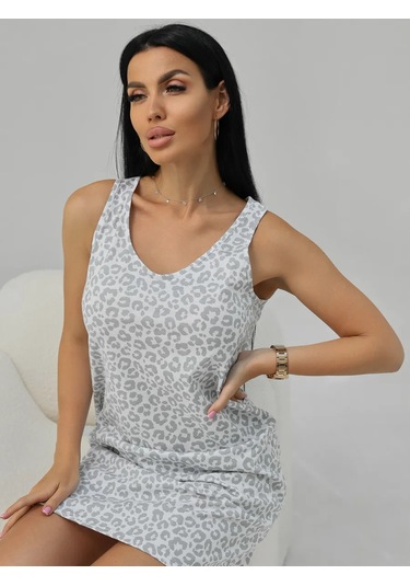 Sofia Trikotaz Gece Gömleği Tunik Ev Giyimi 485289489 Beyaz