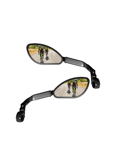 Teleskopik Bisiklet Arka Düz Ayna 360 Derece Dönme Özellikli Bisiklet Gidon Yan Arka Görüş Aynası Mtb Yol Bisikleti İçin