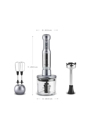 Karaca Mastermaid Prosteel Cam Hazneli 1000 W Mikser Blender Set