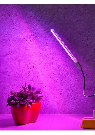 Taşınabilir Bitki Büyütme Lambası 21 Led Mor Stick Led Aydınlatma
