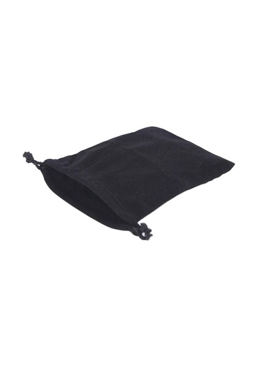 Zar Çantası Kadife Çantalar Takı Ambalajı İpli Çantalar Torbalar Kart Çantası Siyah