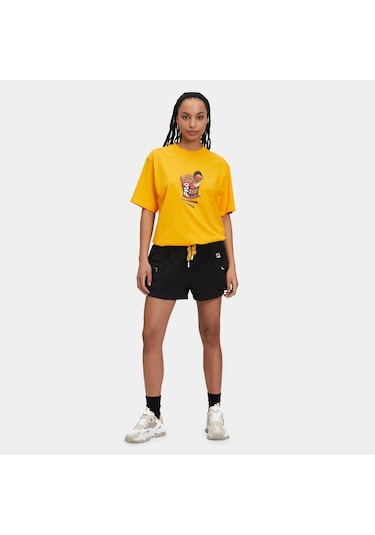 Fila Siyah Crınkle Nylon Shorts Siyah