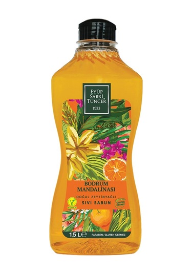 Eyüp Sabri Tuncer Bodrum Mandalinası Doğal Zeytinyağlı Sıvı Sabun 1500 ML
