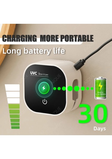 Şarj Edilebilir Diş Fırçası Sterilizatörü Kurutma Fonksiyonlu Beyaz