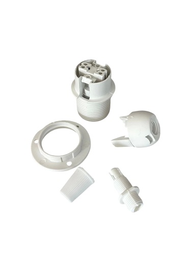 Italyan E14 Duy Mini Duy Bakalit Geçmeli Yarım Diş Beyaz 250v-2a 5 Adet