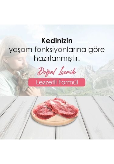 Bonnie Kuzu Etli ve Pirinçli Yetişkin Kedi Maması 3 x 1500 G