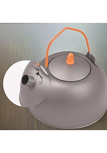 Lemestar 0.5l Titan Kettle Kahve Fıçı Açısı İle Hafif Taşınabilir, Yemek Grubu Silikon, Isı Dayanıklı, Kolay Temizlenir Gümüş