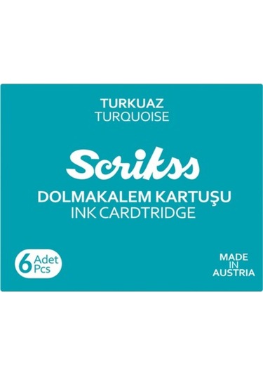 Dolmakalem Kartuşu 6'lı Kutu Turkuaz Diğer