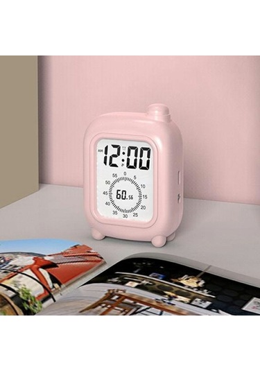 Mini Bavul Şeklinde Şarj Edilebilir Görsel Zamanlayıcı Saat Çalışma, İş, Öz Disiplin Ve Zaman Yönetimi Aracı - Mavi Mavi