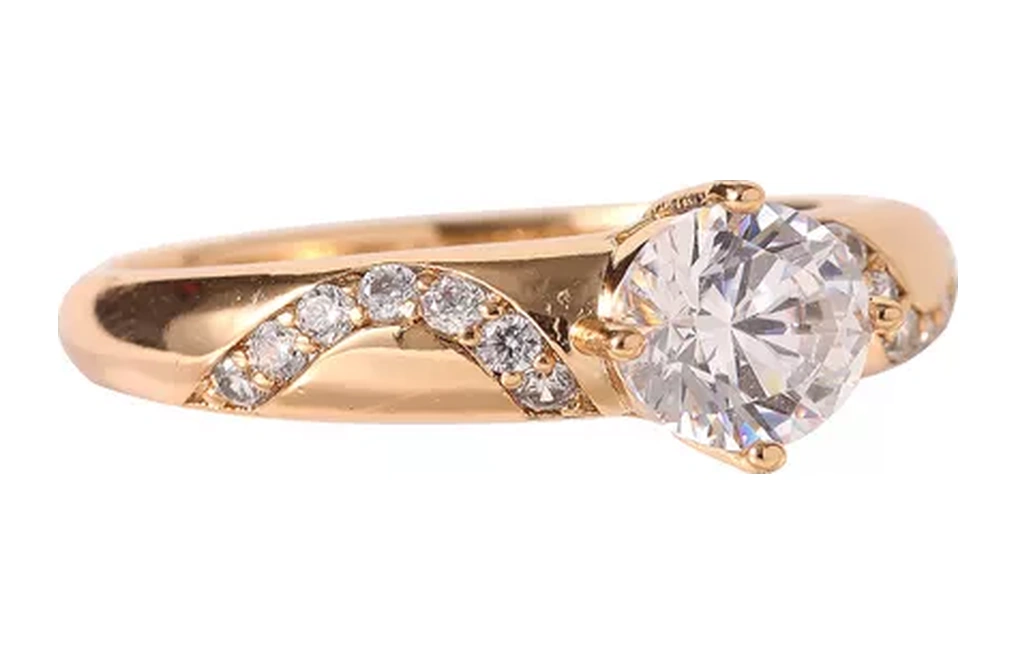 Xuping Taşlı Altın Kaplama Nişan Yüzüğü 189449450 Diğer