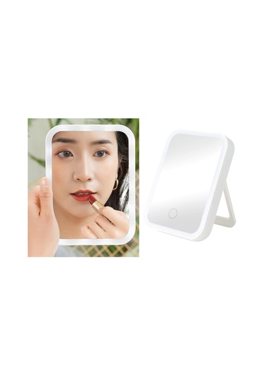 Suntek Usb Makyaj Kozmetik Döner Ayna Dokunmatik Ekran Beyaz
