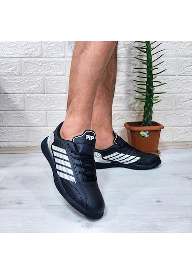 M.p 1351 Siyah-beyaz Kaymaz Taban Futsal Futbol Ayakkabı Siyah - Beyaz