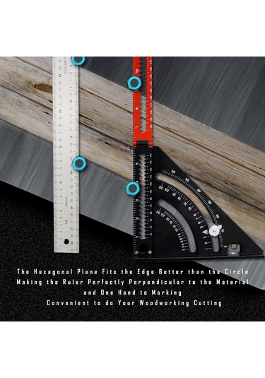 2 Adet Yüksek Merdiven Ölçer, Düzenleme İşareti Tekrarlayan Açıları Çerçeve Kare Ekleme Alet Seti