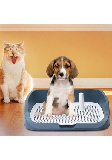 Homyl Yıkanabilir Pet Eğitim Tuvalet Tepsisi Açık-mavi