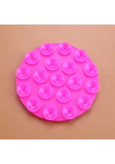 Novahub Jcd Taşınabilir Çift Taraflı Silikon Vantuzlu Telefon Standı Evrensel Araç Navigasyon Braketigül Gül Gül