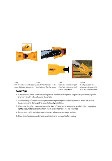 Vkemall Motorlu Testere Zinciri İçin Hızlı Keskinleştirme Aleti - Dayanıklı Taşlı磨链器, Elektrikli Alet Aksesuarı, 283g Hava Torbalı Paketi