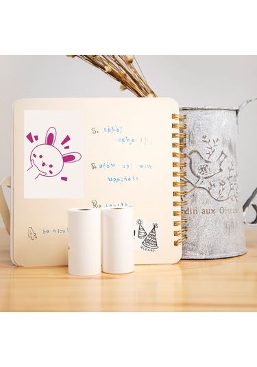 Yaleker Termal Kağıt 57x30mm Koyu Pembe Baskı 5 Yıl Saklama Süresi 3'lü Paket Bpa'sız Beyaz