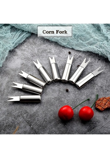 Pazly Barbekü Izgara Seti 9 Parçalı Paslanmaz Çelik Kombinasyon Gümüş Saklama Çantası Gümüş