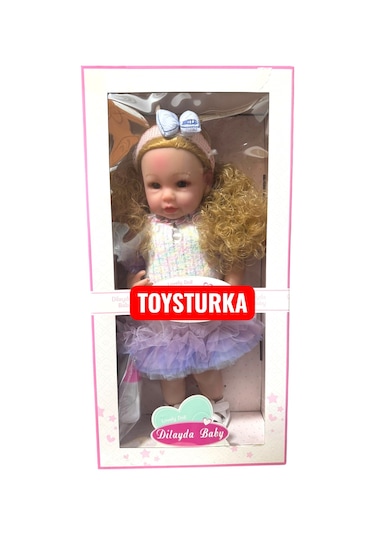 55 Cm Gerçekçi Yenidoğan Biberonlu Bebek Sesli Oyuncak Et Bebek 22858221