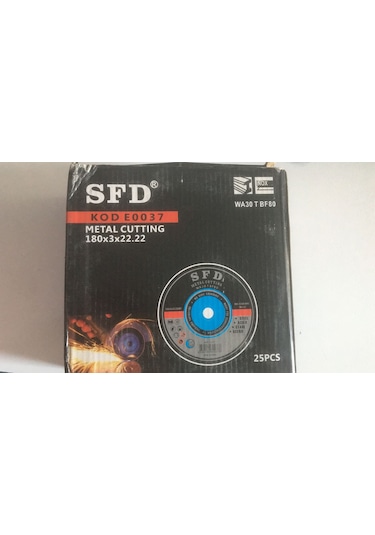 Sfd Metal Kesme Kesici 180x3x22 Mm-10 Adet