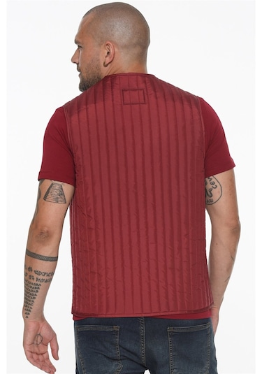 Y8611 Dewberry Erkek Yelek-Bordo