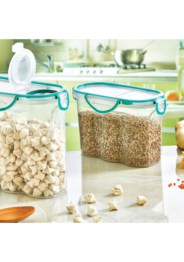 Buffer® 10 Adet Kilitli Kapaklı 12 Litre Erzak Saklama Kabı Çok Renkli