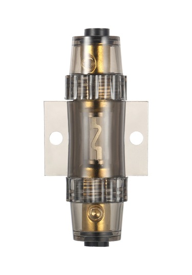 Xiyyadms Agu Sigorta Tutucusu 4/8 Gauge, Tam Bakır Temas Noktası, Ses Güç Hatları İçin Aşırı Akım Koruma, Gri Abs Malzeme