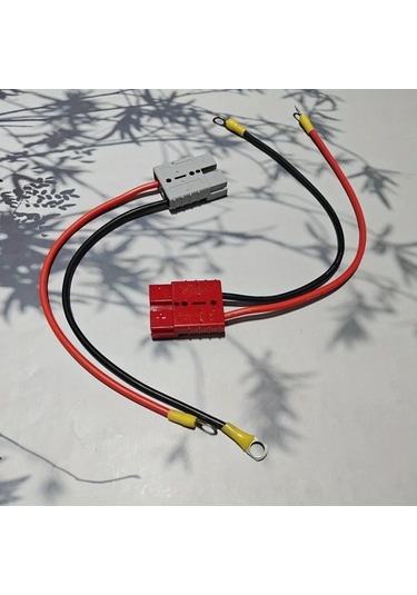 Dashanshop 2 Adet Kırmızı Gri Hızlı Bağlantılı Uzatma Kablolu Araç Şarj İstasyonu