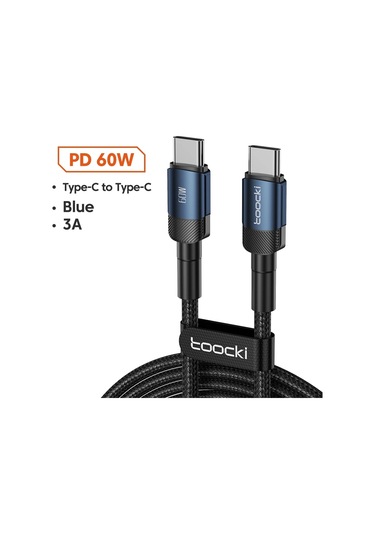 Toockitoocki 100w Usb C Kablo Pd 3.0/4.0 Hızlı Şarj - Iphone Uyumlu 15/macbook/samsung/xiaomi0.75 Maçık